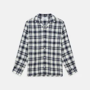 Green Multi Check Linen Holiday Fit Winnington Shirt