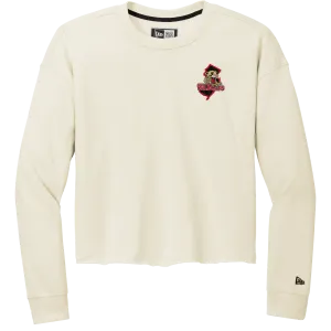 Jersey Shore Wildcats New Era Ladies Tri-Blend Fleece Crop Crew